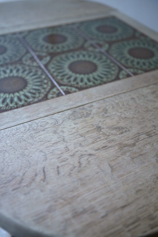 北欧ヴィンテージ家具 ／デンマーク製オーク材バタフライタイルテーブル