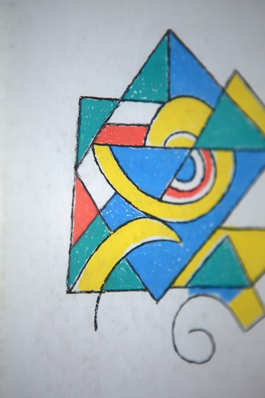 デンマークの芸術家 Ejler Bille(アイラー・ビリー）によるヴィンテージ リトグラフ作品