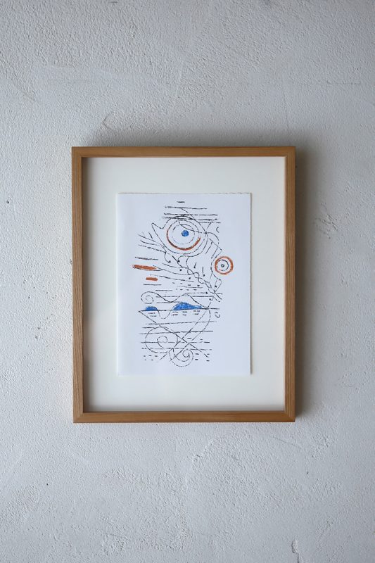デンマークの芸術家 Ejler Bille(アイラー・ビリー）によるヴィンテージ リトグラフ作品