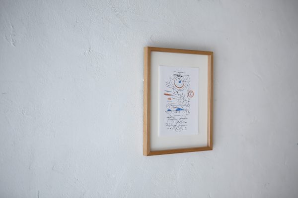 デンマークの芸術家 Ejler Bille(アイラー・ビリー）によるヴィンテージ リトグラフ作品