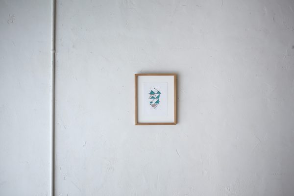 デンマークの芸術家 Ejler Bille(アイラー・ビリー）によるヴィンテージ リトグラフ作品