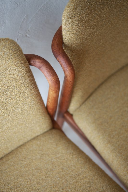 北欧ヴィンテージ家具のSlagelse社製 オーク材ダイニングチェア