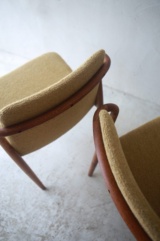 北欧ヴィンテージ家具のSlagelse社製 オーク材ダイニングチェア