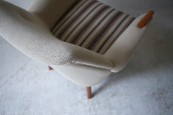 北欧ヴィンテージ家具のデンマーク製オーク材イージーチェア 1人掛けソファ