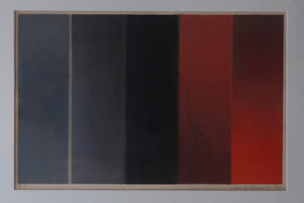 デンマークの画家Arne L. Hansen (アルネ・ハンセン）による1968年のヴィンテージリトグラフ