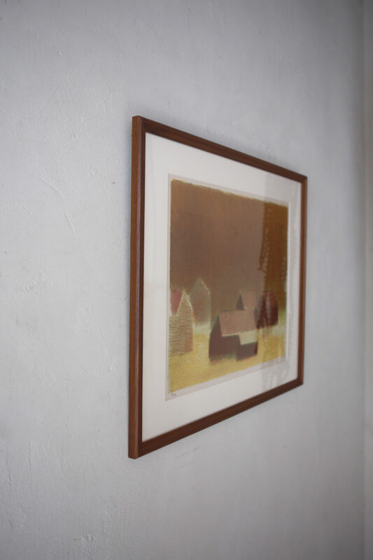 デンマークの画家Jack Kampmann (ジャック・カンプマン）によるフェロー島での暮らしを描いたリトグラフ