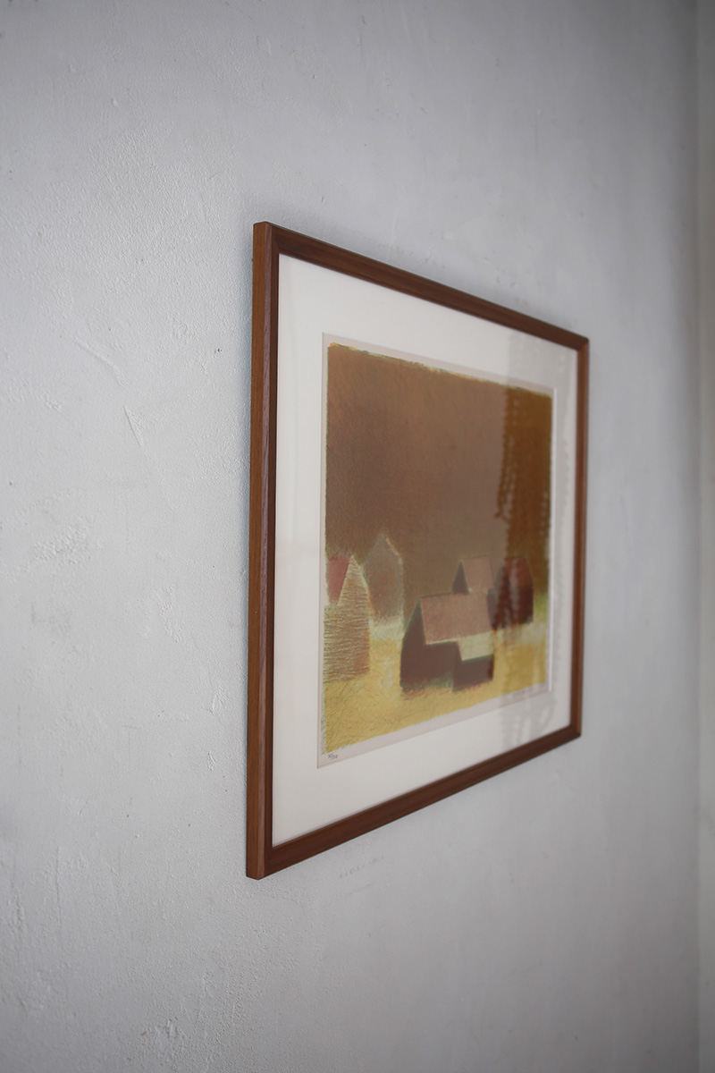 デンマークの画家Jack Kampmann (ジャック・カンプマン）によるフェロー島での暮らしを描いたリトグラフ