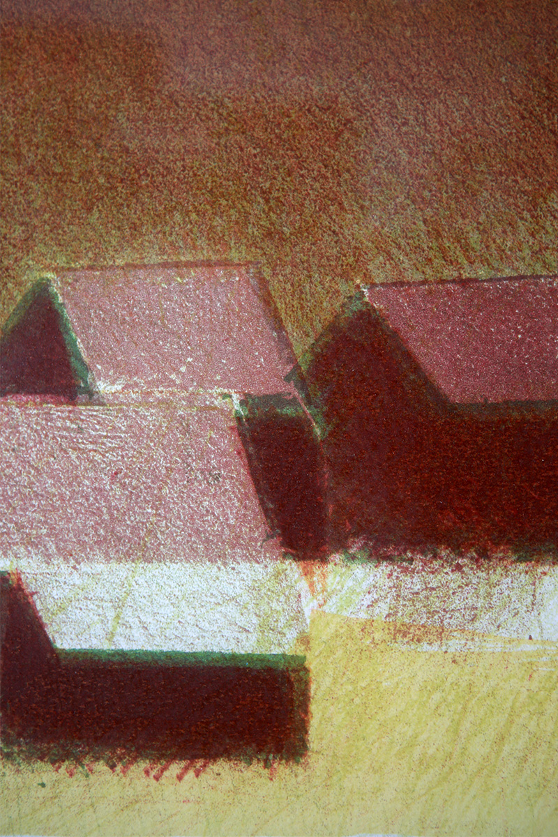 デンマークの画家Jack Kampmann (ジャック・カンプマン）によるフェロー島での暮らしを描いたリトグラフ